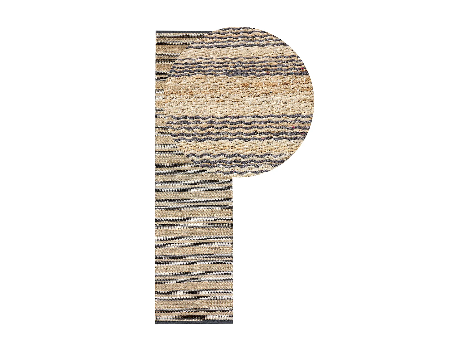 Tapis BUDHO Beige 80 x 300 cm Jute