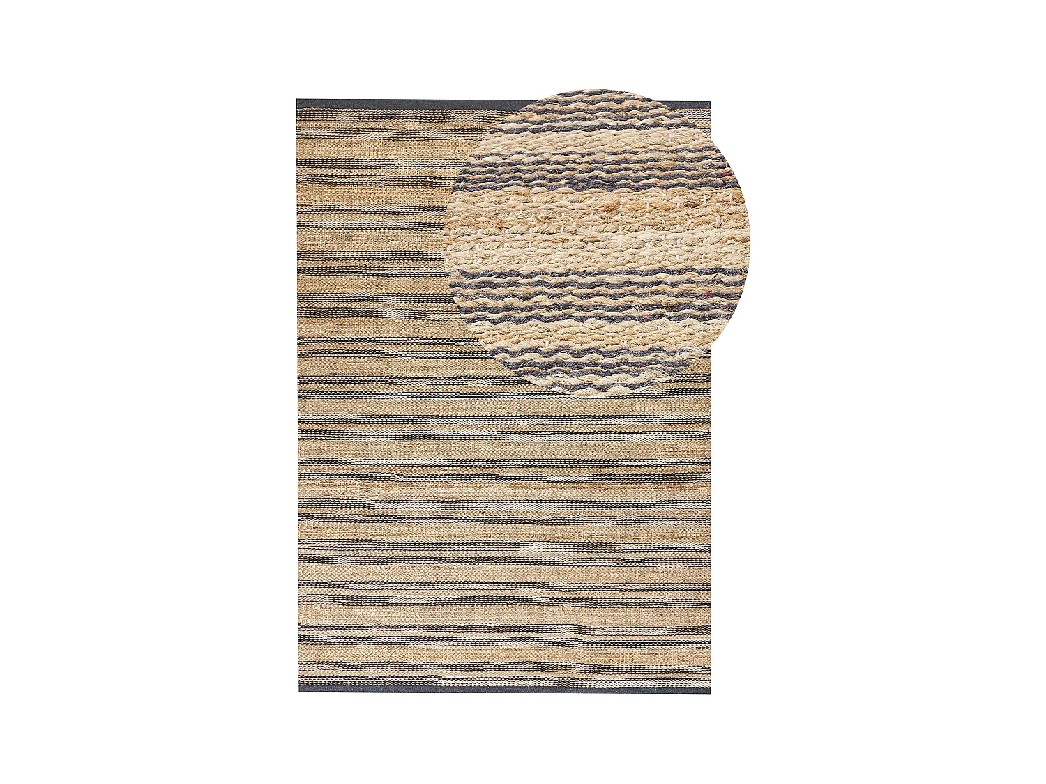 Alfombra BUDHO 160 x 230 cm Yute Beige
