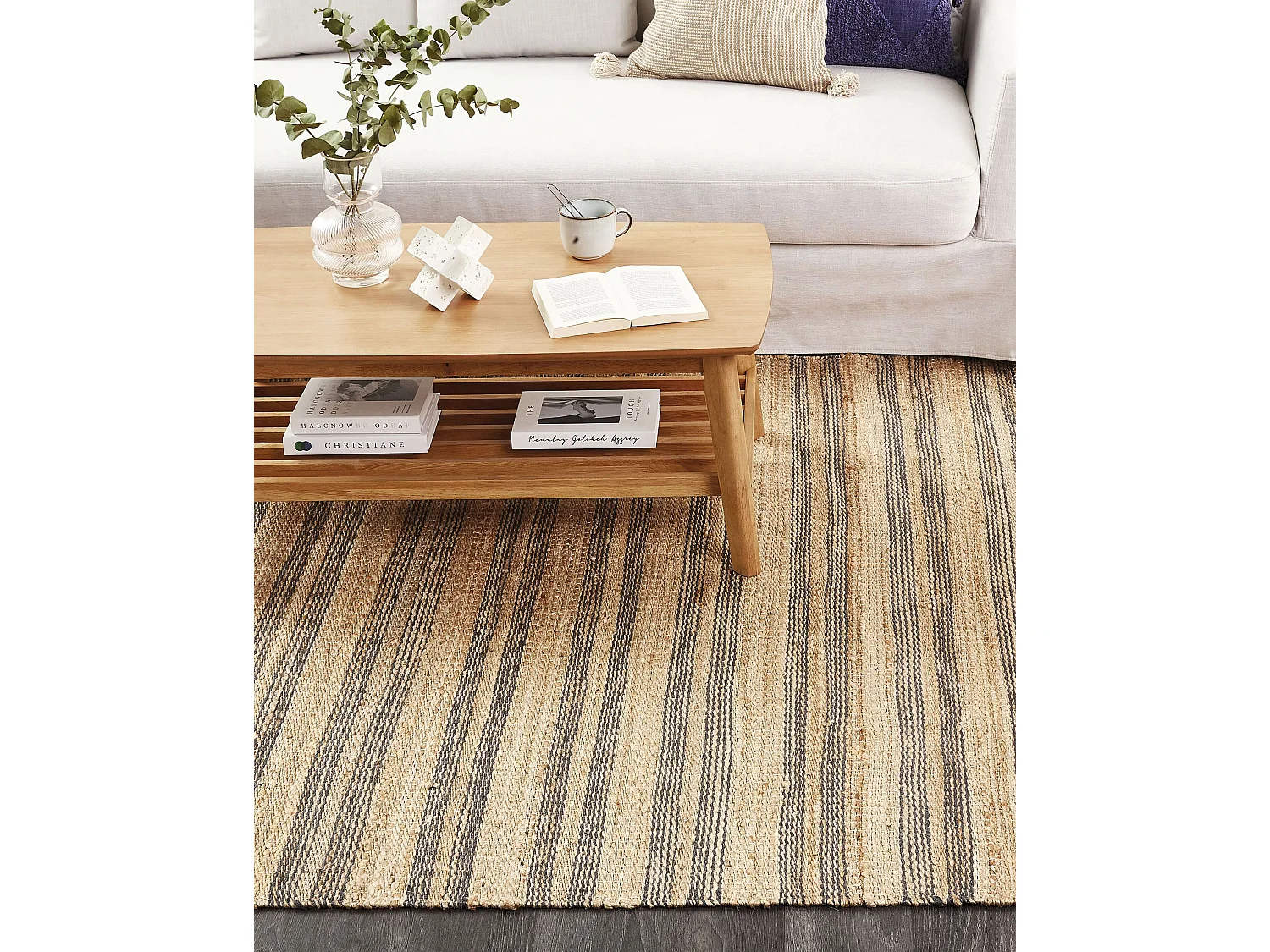 Tapis BUDHO Beige 160 x 230 cm Jute