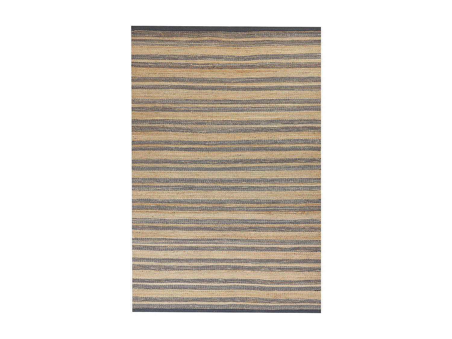 Tappeto iuta beige e grigio 160 x 230 cm BUDHO