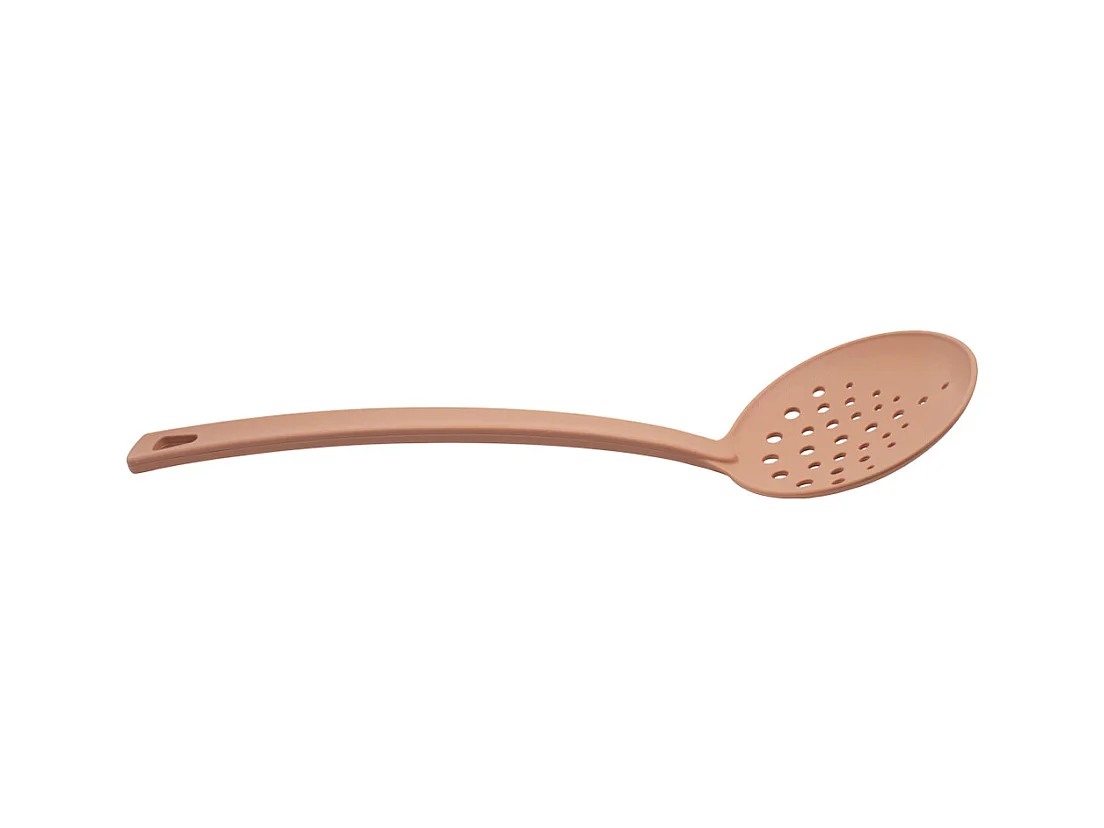 Ecumoire en plastique vieux rose