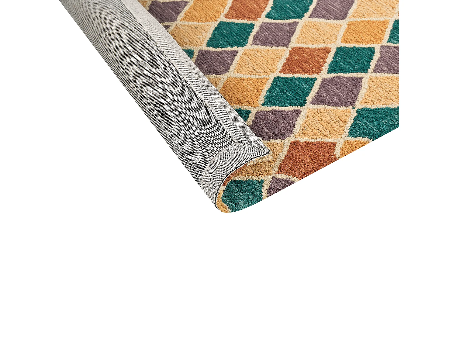 Alfombra de lana multicolor 140 x 200 cm KESKIN