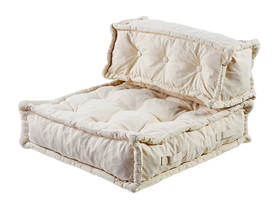 Set di cuscini da pavimento beige