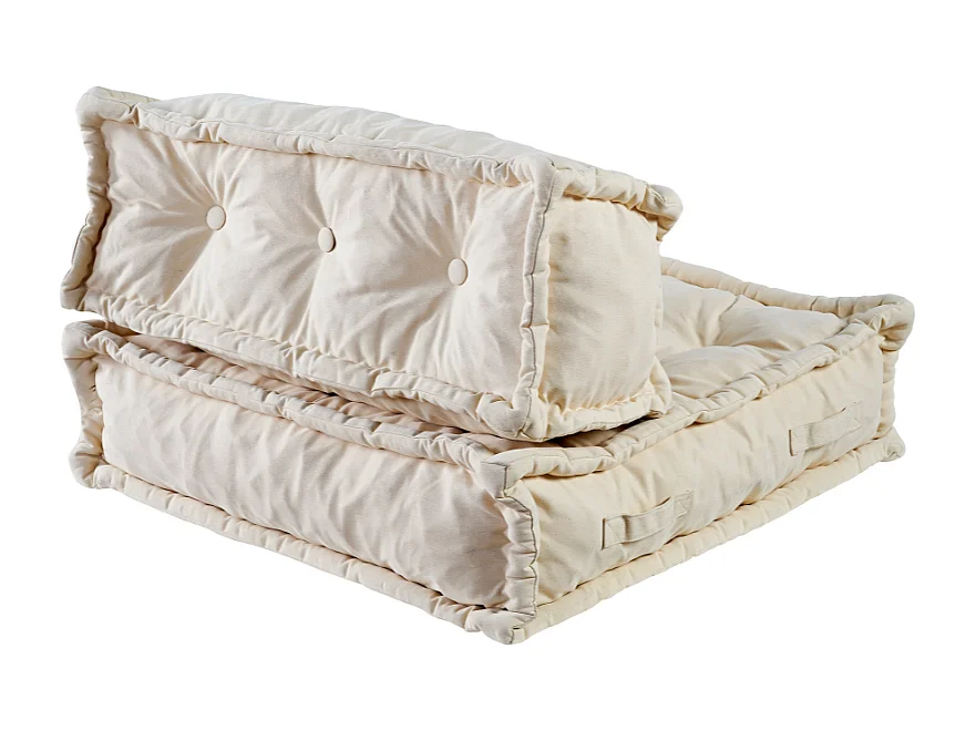 Set di cuscini da pavimento beige