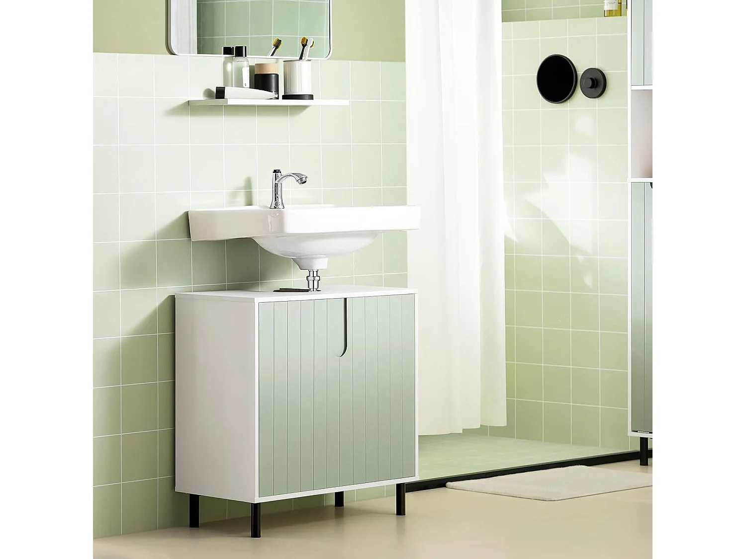 Szafka łazienkowa pod umywalkę BZR139-GR