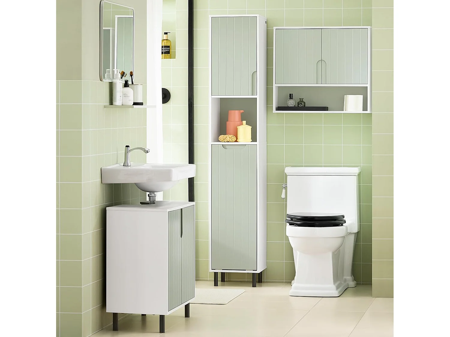 Szafka łazienkowa pod umywalkę BZR139-GR