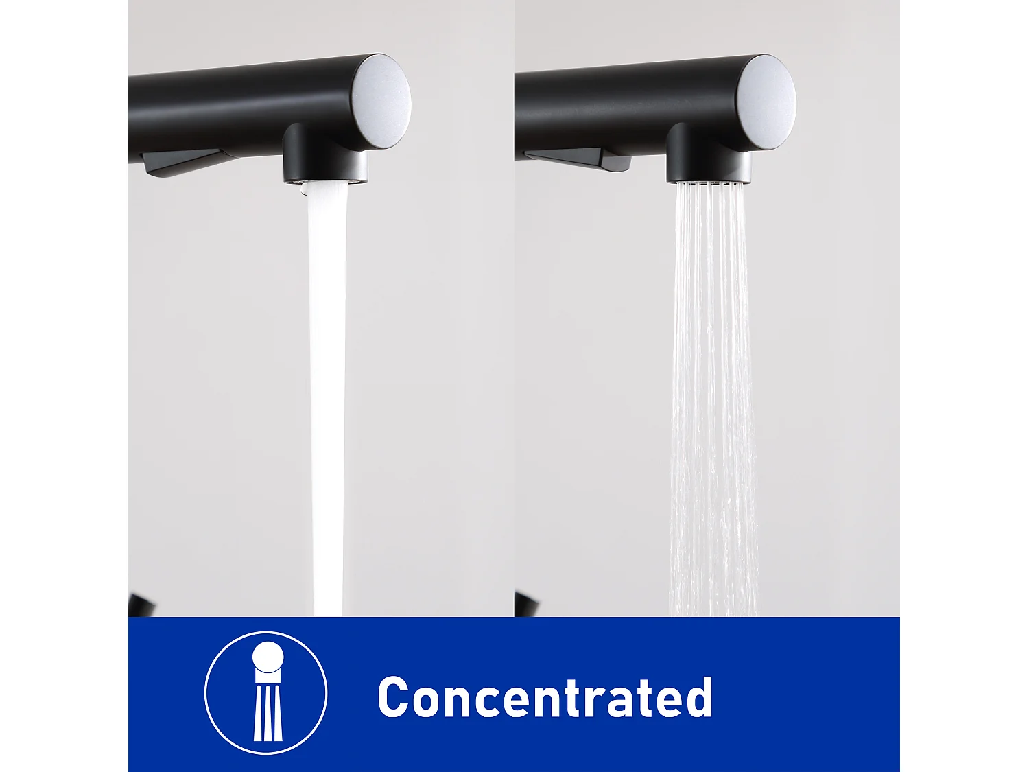 2PCS Cecipa max zwarte keukenmengkraan met uittrekbare spray, aanrechtkraan 360 ° rotatie, 2 spuitmodi, EU-model