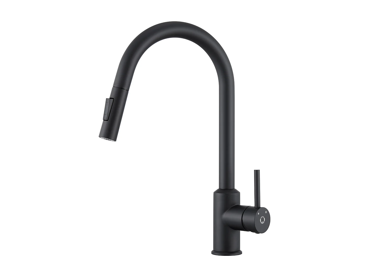 Cecipa max Grifo de cocina extraíble negro, mezclador de cocina con rociador extraíble, mezclador de cocina para fregadero, 2 modos de salida de agua, modelo UE