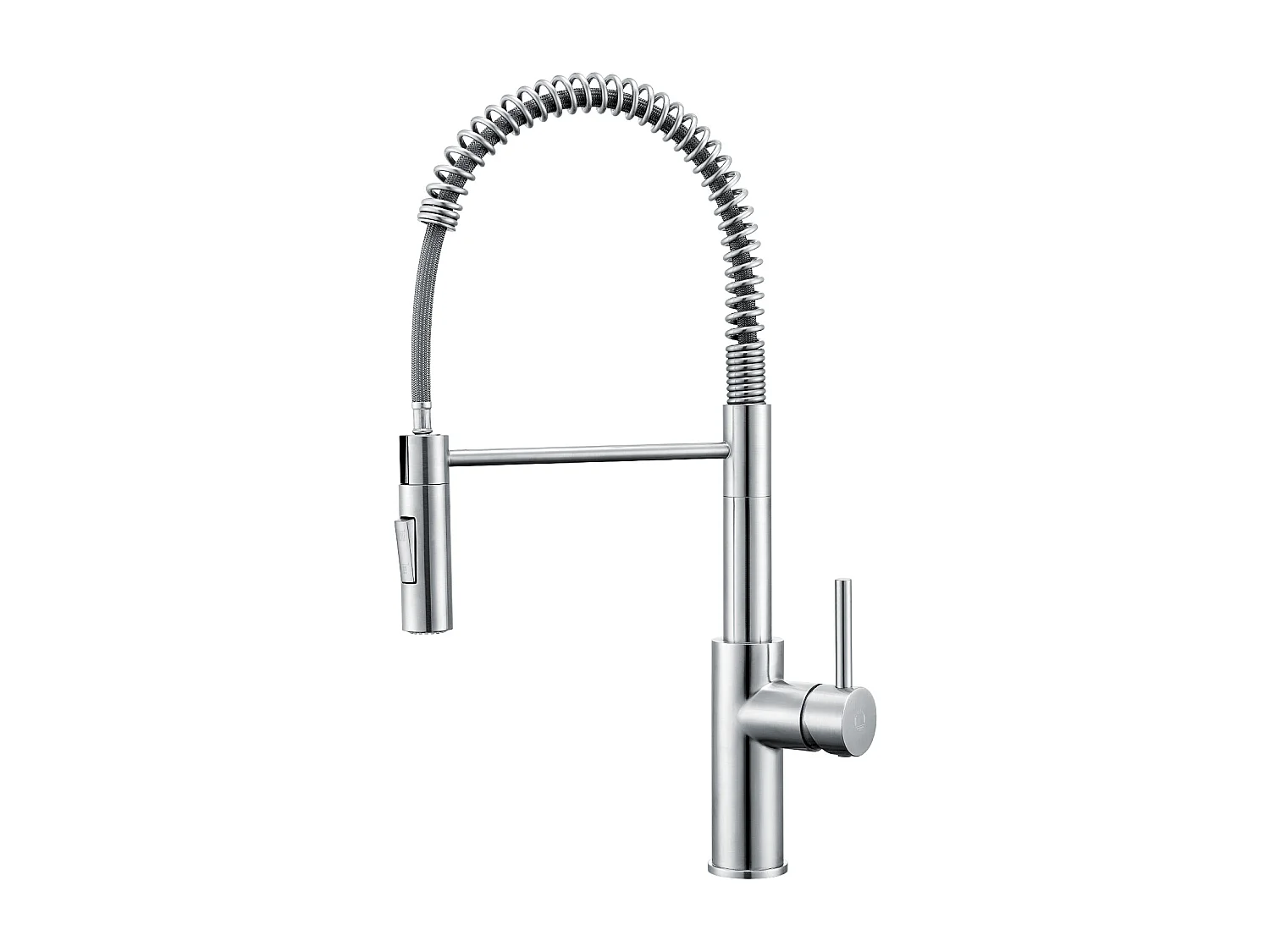 Cecipa max Brossé Mitigeur de Cuisine à Ressort avec Douchette Extensible, Robinet de Evier Rotatif à 360°Mitigeur Ressort avec 2 Fonctions,EU Modèle