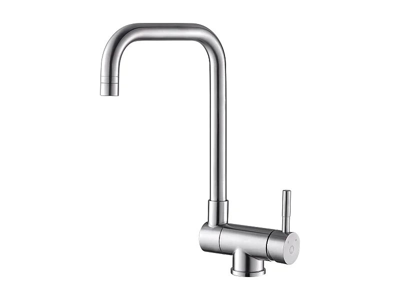 Cecipa max Mitigeur Evier Repliable en Inoxydable devant Fenêtre, Robinet Évier Pivotant à 360º Robinet de Cuisine 2 Modes de pulvérisat,EU Modèle