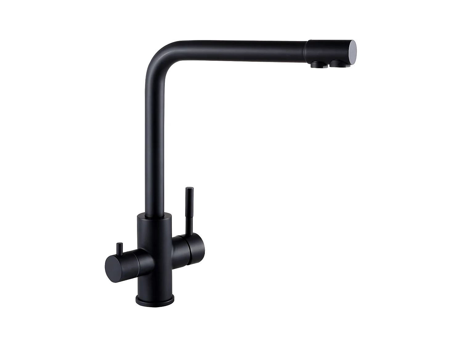 Cecipa max keukenmengkraan waterzuiveraar voor warm/koud water en gefilterd water - keukenkraan voor osmosesysteem zwart, EU-model