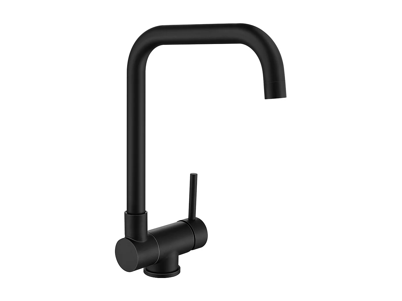 Robinet Cuisine Rabattable Rotatif 360°Mitigeur Cuisine Eau Chaude Froide Robinetterie avec barboteur démotable Pour Évier contre Fenêtre,Noir