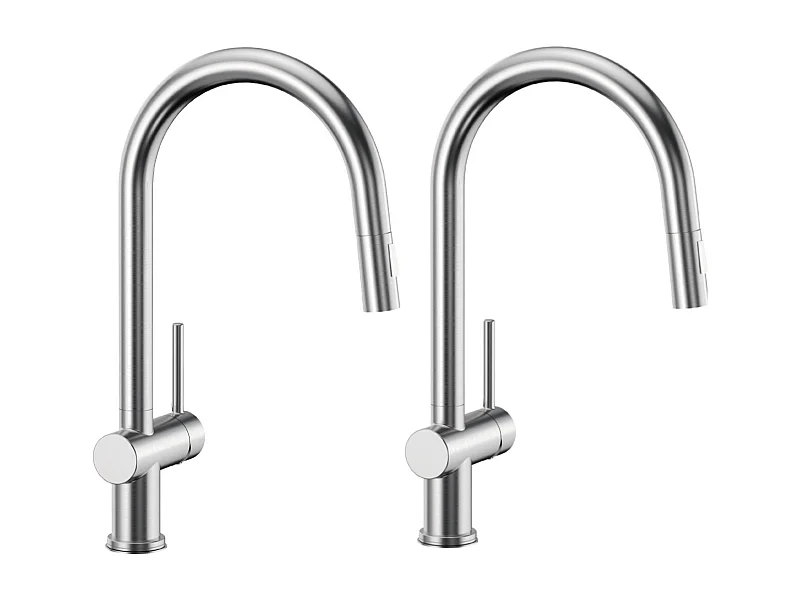 uds CECIPA MAX grifo mezclador de cocina con grifo de cocina con rociador extraíble con 2 tipos de rociador de agua grifo de fregadero de acero inoxidable cepillado