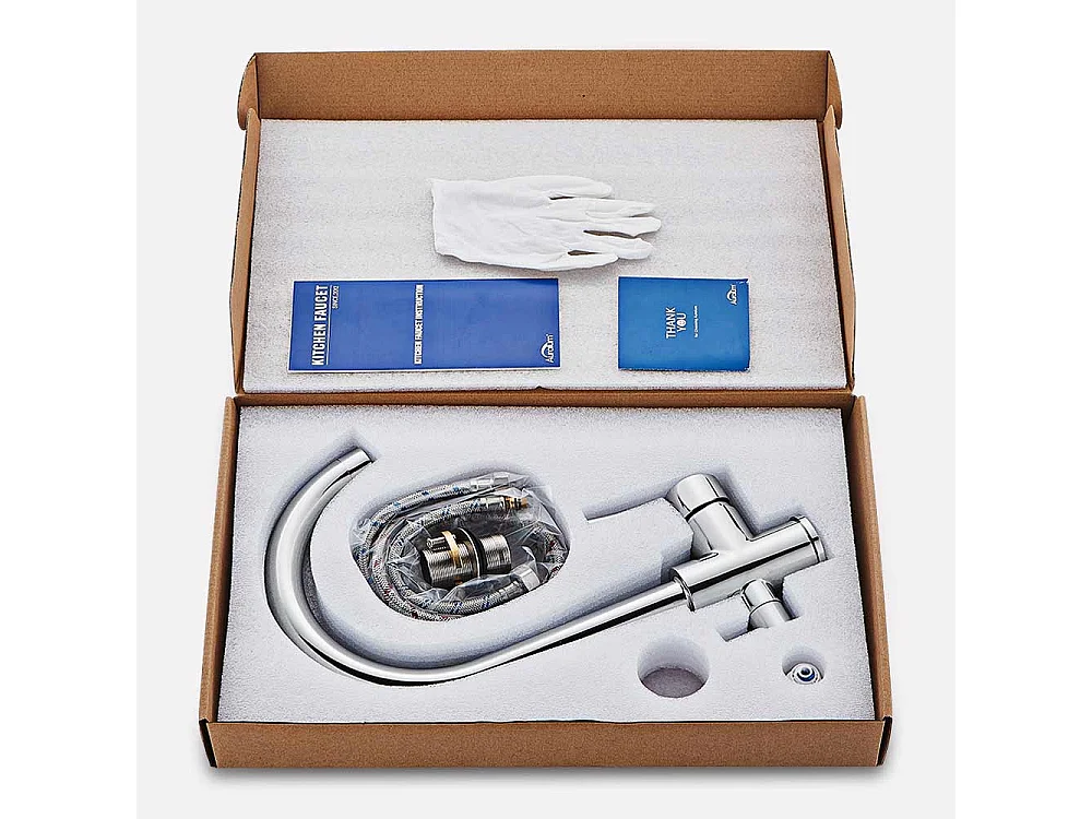 Auralum max Mitigeur de Cuisine 3 Voies,Robinet Cuisine Pivotant à 360°,Robinetterie Cuisine Eau Potable,avec Sortie Eau Filtrée,Acier Inoxydable