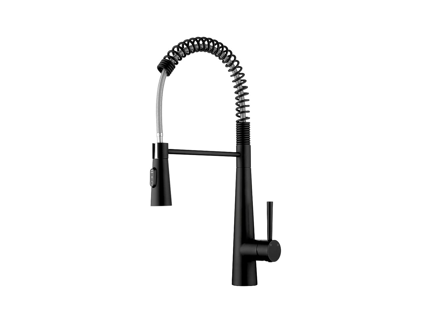 Cecipa max Mitigeur de Cuisine à Ressort avec Douchette Extensible,  Mitigeur Ressort avec 3 Modes de Sortie D'eau,Noir Rotatif à 360 °,EU Modèle