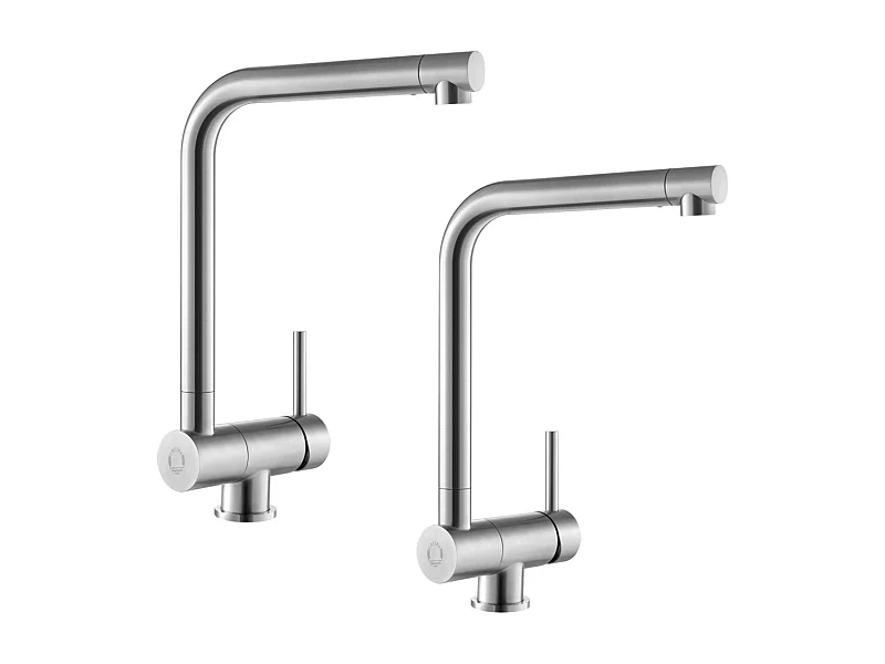 stuks geborsteld roestvrij staal opvouwbare spoelbakmengkraan voor raam, 360 ° draaibare spoelbakkraan keukenkraan met afneembare waskolf