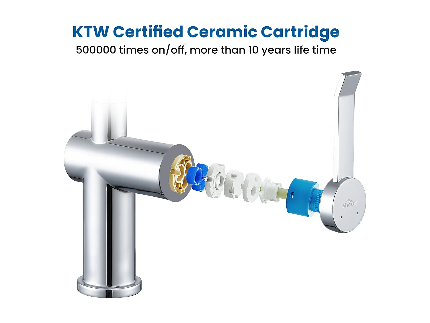 2PCS AURALUM MAX Robinet Cuisine Douchette,Mitigeur Cuisine avec Douchette Extractible,Mitigeur Evier Rotatif 360°,2 Modes Pulvérisation,Froid/Chaud