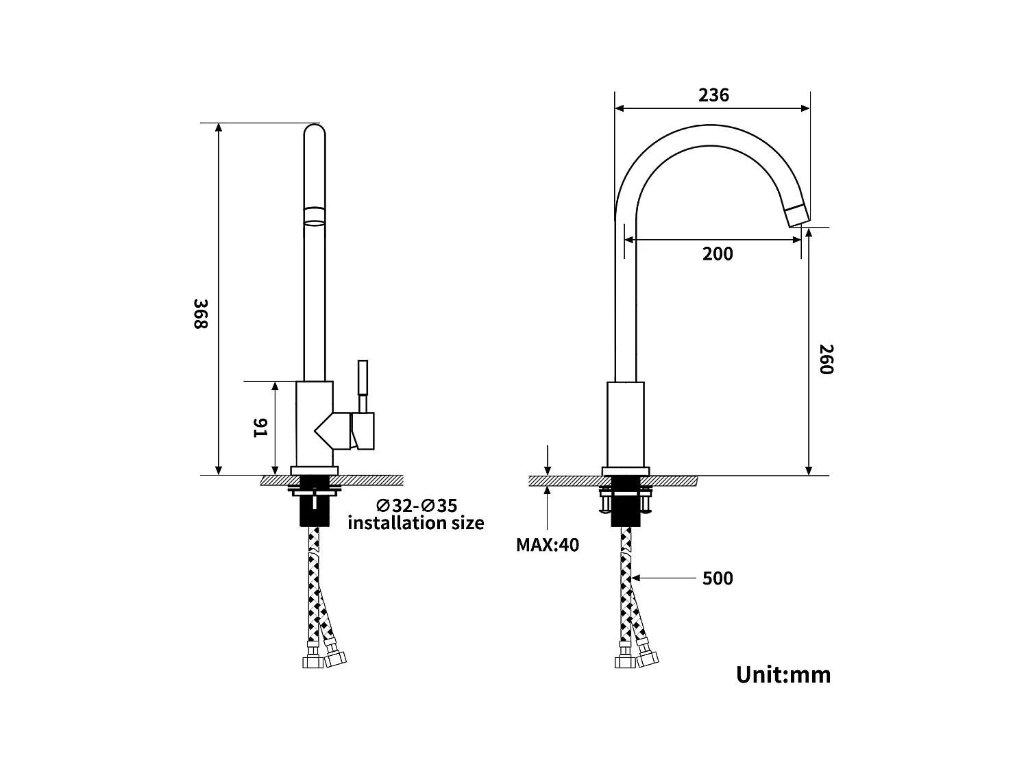 Rubinetto cucina dorato Lonheo Max U-Forma rotante 360° Miscelatore lavello ad acqua fredda/calda inossidabile con sguazzatore smontabile,Modello UE