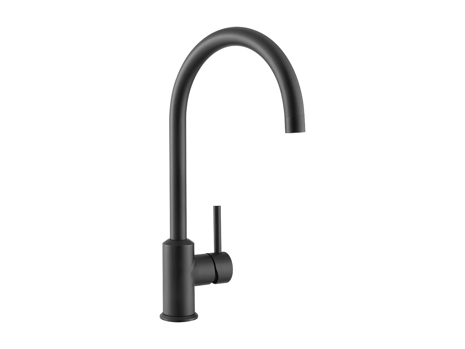 Cecipa max keukenkraan 360° draaibare keukenmengkraan Koud- en warmwatergootsteenmengkraan met afneembare bubbler, zwart, EU-model