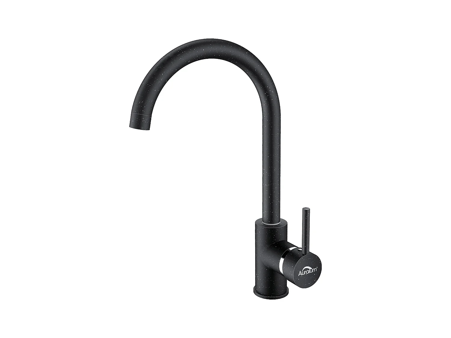 AuraLum Max Robinet Cuisine,Mitigeur Evier Poignée Unique,Rotatif 360°, Mitigeur Cuisine Eau Froide Chaude,Aérateur Démontable,Blanc ,EU Modèle
