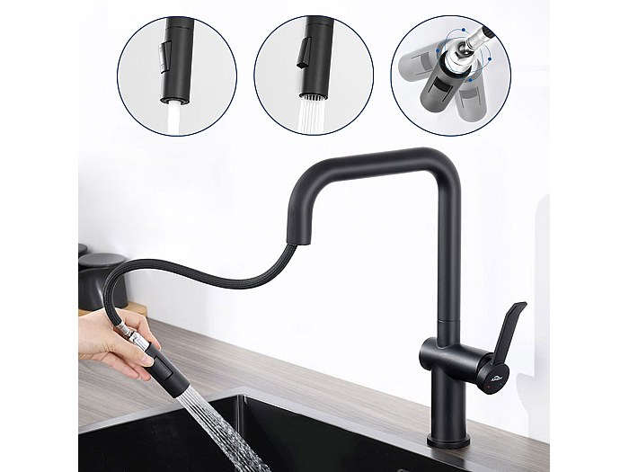 Robinet Cuisine Douchette,Mitigeur Cuisine avec Douchette Extractible