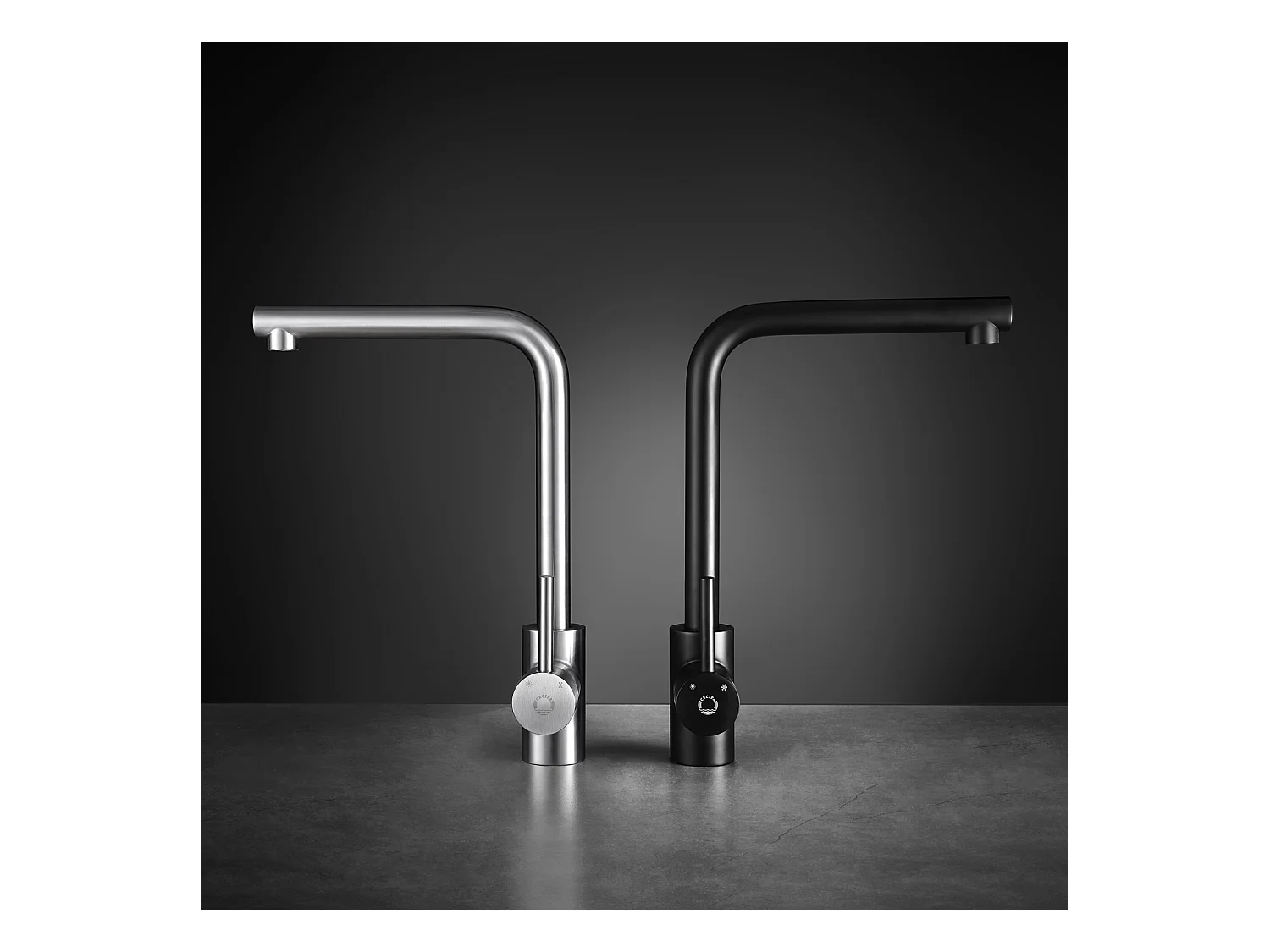 Cecipa max Küchenmischbatterie aus gebürstetem Edelstahl – Einhebel-Spültischarmatur – Wasserhahn für Warm- und Kaltwasser mit abnehmbarem Luftsprudler, EU-Modell