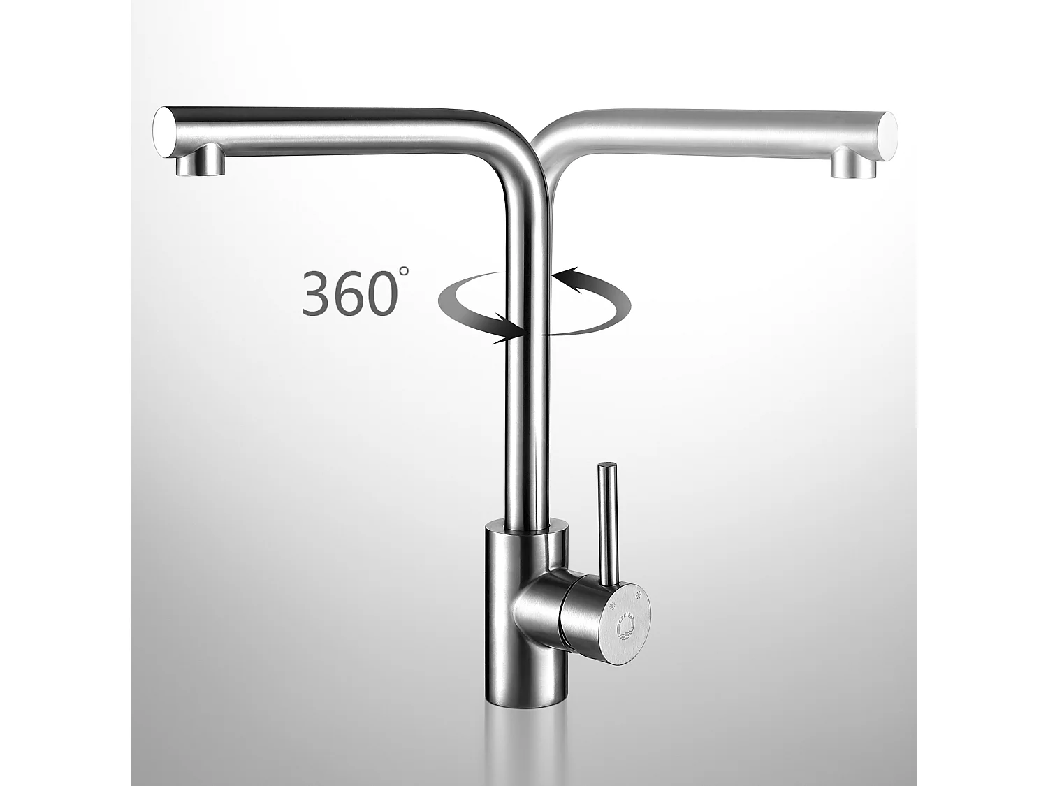 Cecipa max Robinet de cuisine,Robinetterie Monocommande , Mitigeur de cuisine en acier inoxydable , Mélangeur d'évier Cuisine,EU Modèle