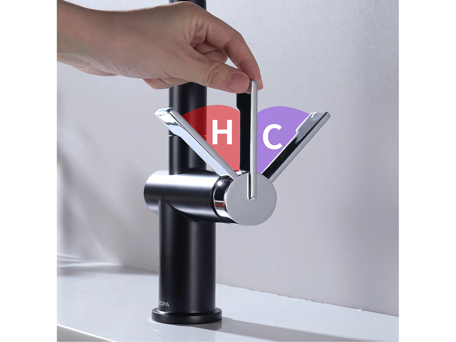 Cecipa max 2PCS Robinet de Cuisine Extractible avec 2 Modes de Sortie D'eau, Mitigeur de Cuisine 360 Rotatif, Style Moderne,EU Modèle