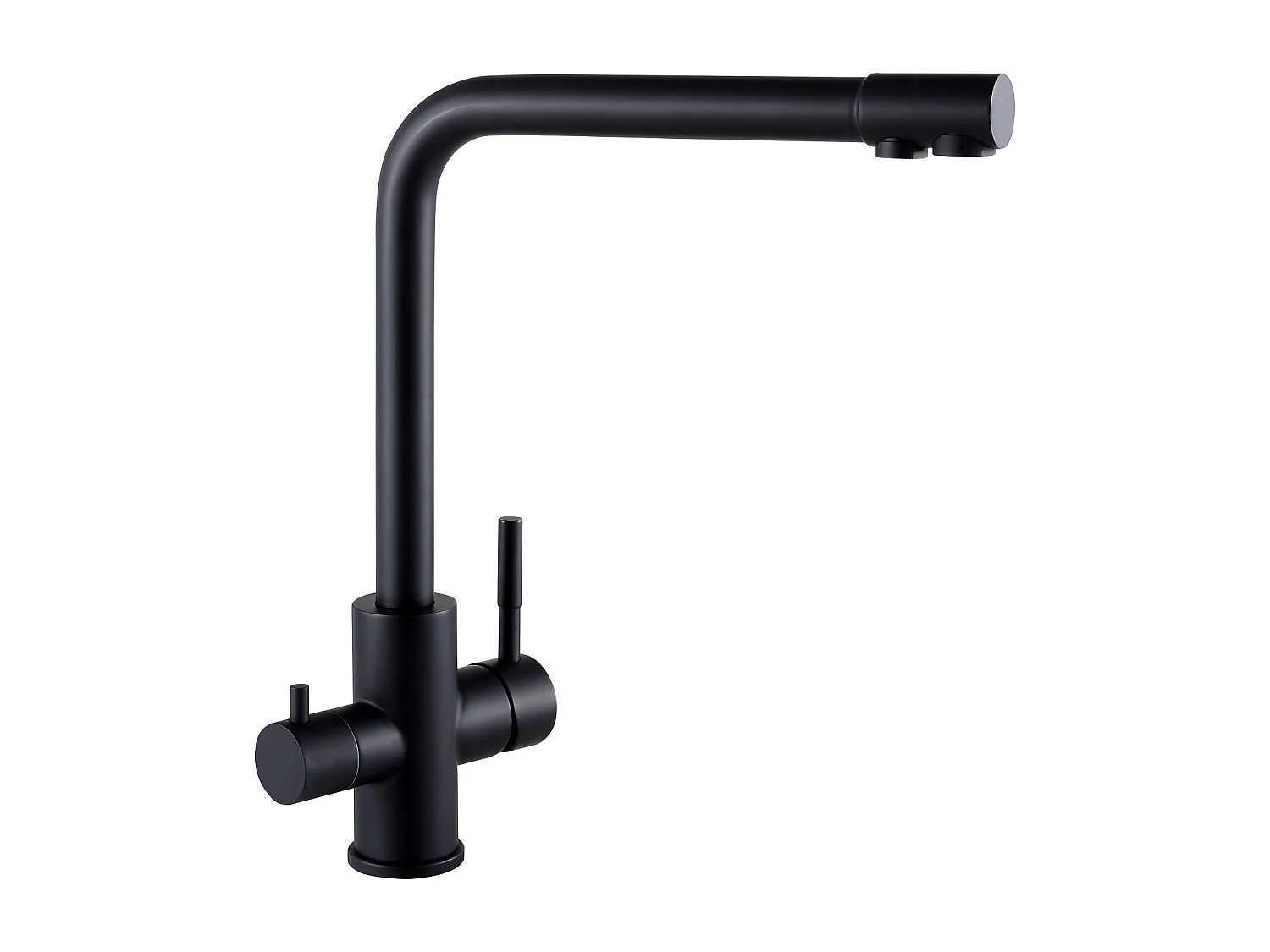 Cecipa max 3 in 1 keukenkraan voor osmosesysteem zwart, 3-weg keukenmengkraan, schoonwaterkraan, EU-model