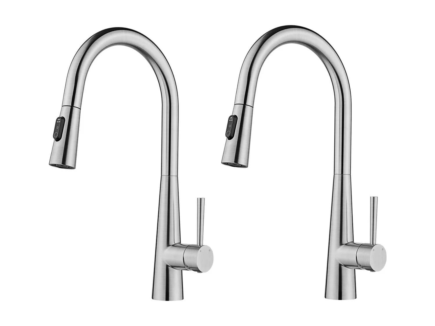 2PCS Cecipa MAX Mitigeur de Cuisine avec Douchette Extractible - Robinet d'Évier avec 3 Modes de Sortie D'eau - Mitigeur Cuisine en Inox Brossé