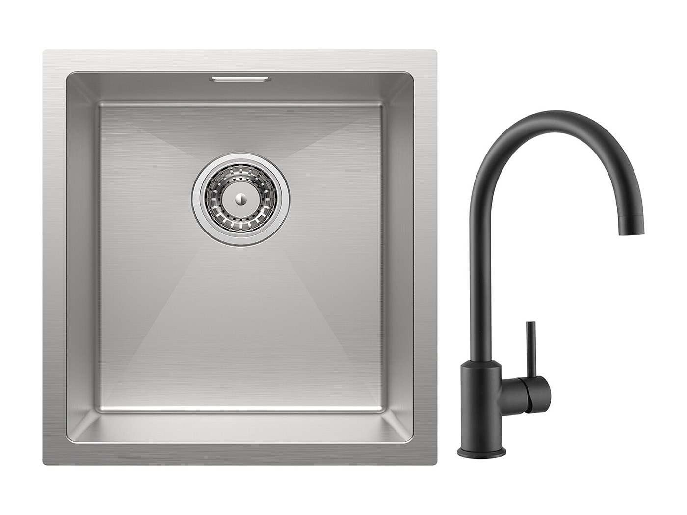 Lavello Angolo Incasso Apell-FHULLER ROAN2IBC 83X83 2 Vasche Acciaio Spazzolato | AMG Incasso Elettrodomestici Da Incasso - 9