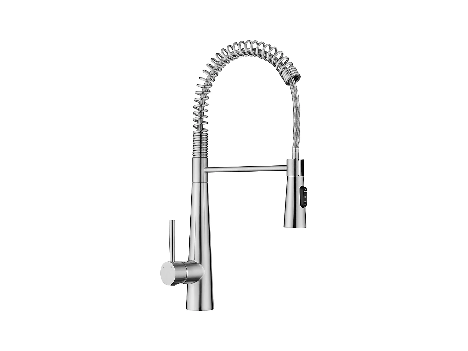 Cecipa max zwarte keukenspoelbak 40*45CM - roestvrijstalen spoelbak 1 spoelbak + veer keukenmengkraan met 3 waterafvoermodi, geborsteld