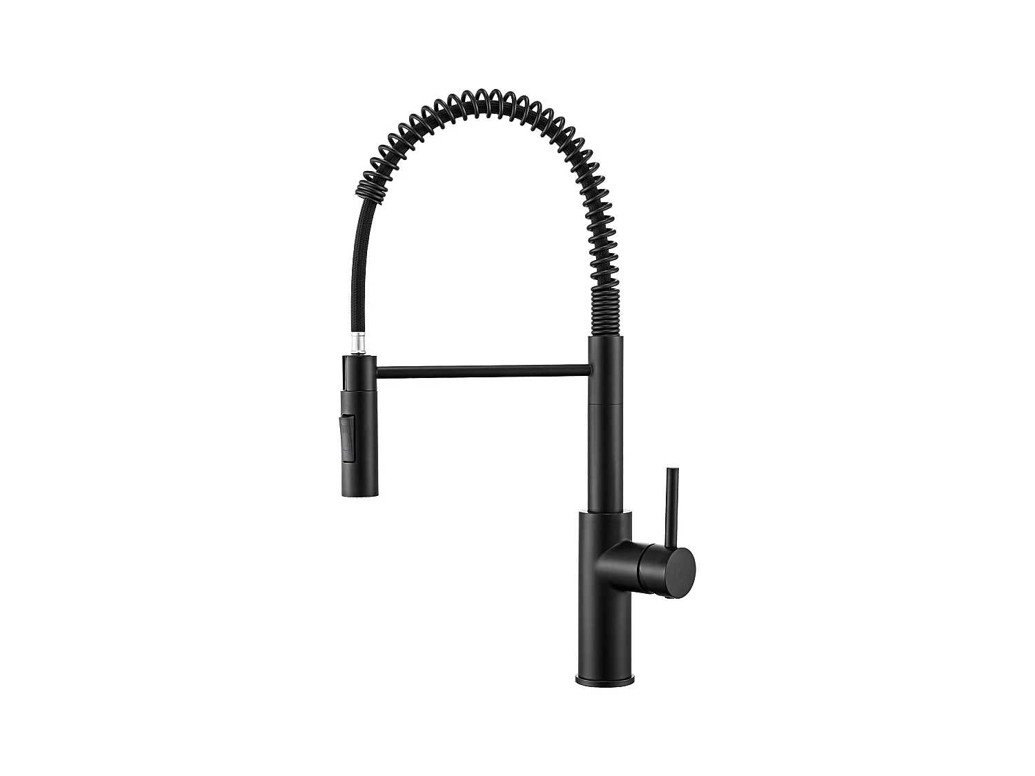Cecipa max Noir Mitigeur de Cuisine à Ressort avec Douchette Extensible, Robinet de Evier Rotatif à 360°, Mitigeur Ressort avec 2 Fonctions,EU Modèle