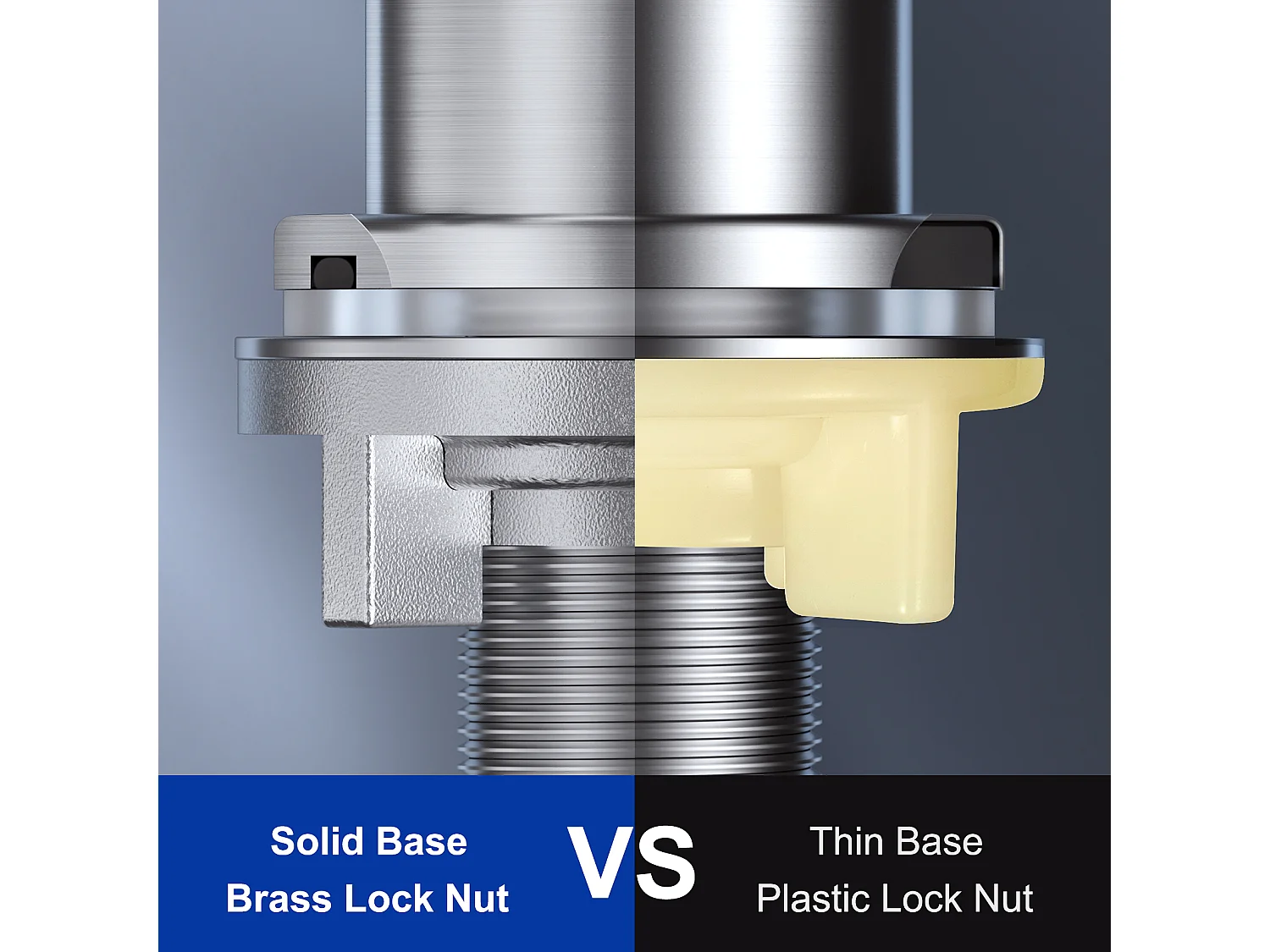 Cecipa max Robinet d'eau froide pour évier de cuisine Robinet de cuisine - Robinet d'eau froide - Rotatif à 360° - Brossé,EU Modèle