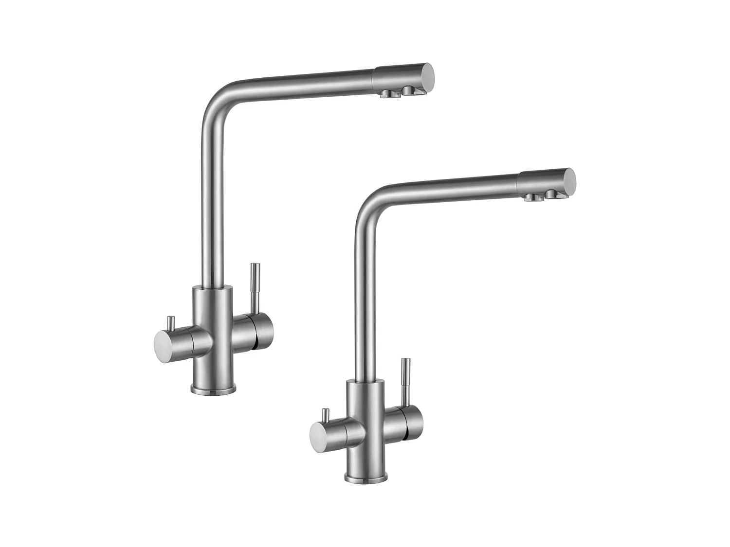 2PCS keukenkraan waterzuiveraar voor warm/koud water en gefilterd water - 3 in 1 wastafelmengkraan voor osmosesysteem - met 2 hendels
