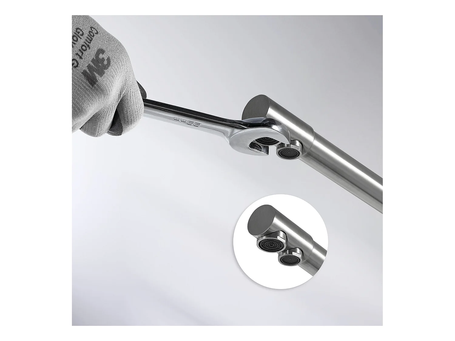 Cecipa max keukenmixer waterzuiveraar voor warm/koud water en gefilterd water, keukenkraan voor osmosesysteem - geborsteld,EU-model