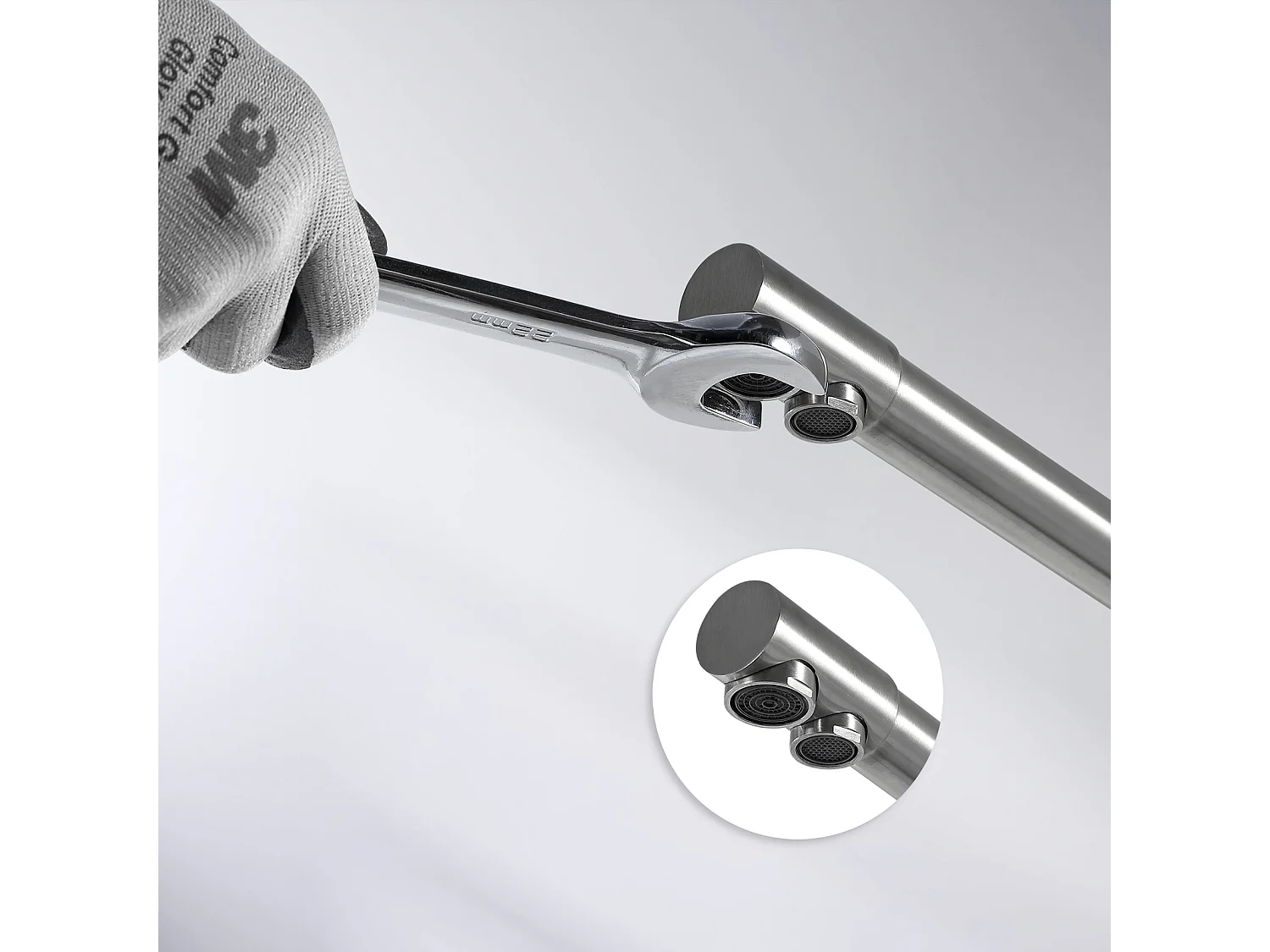 Cecipa max keukenmixer waterzuiveraar voor warm/koud water en gefilterd water, keukenkraan voor osmosesysteem - geborsteld,EU-model