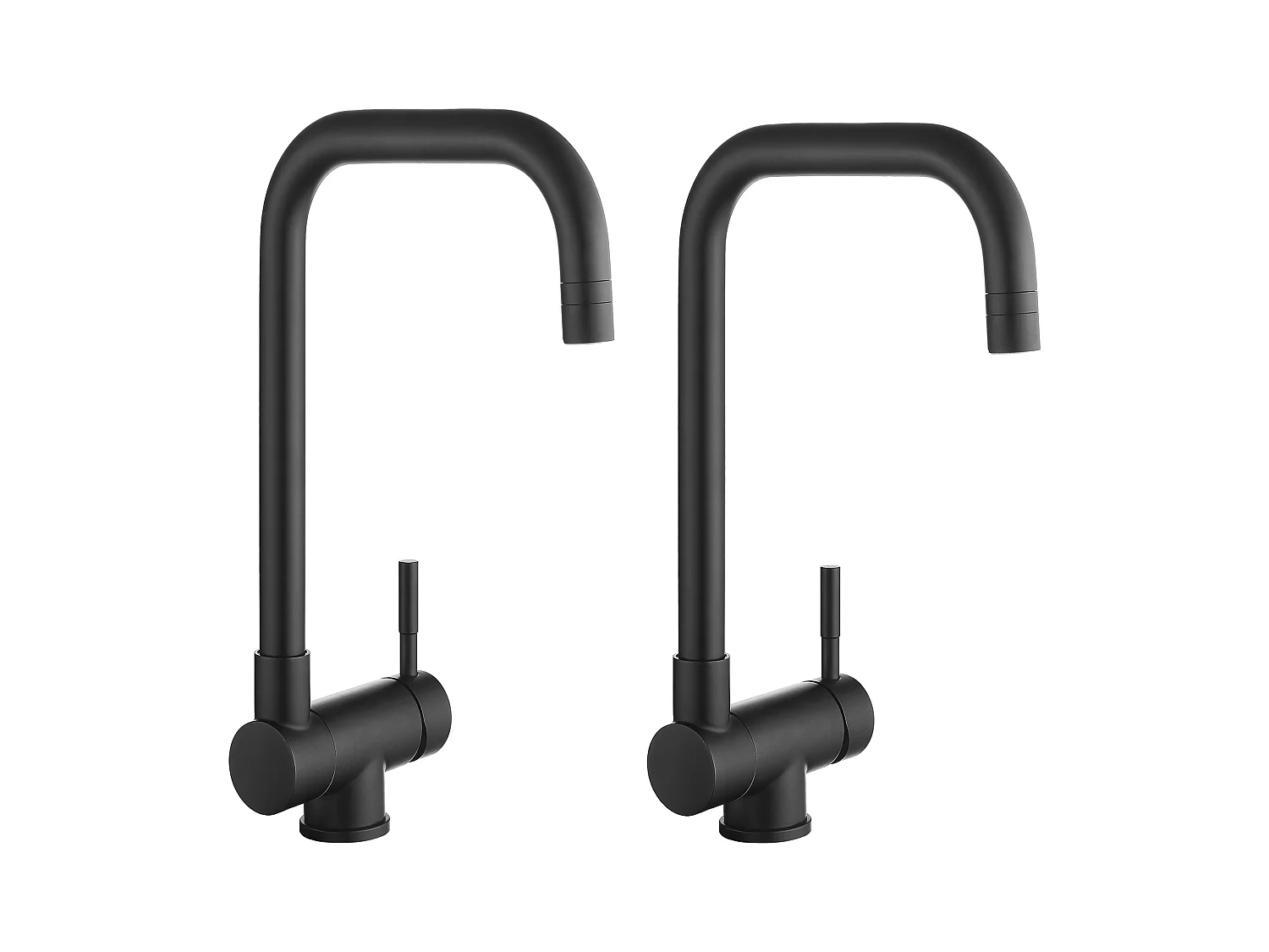 2PCS Cecipa max Zwart Pull-Down Keukenmengkraan Opvouwbare Kraan met 2 Sprays om uit te kiezen Onder Raam Keukenmengkraan met Draaibare Uitloop,EU Model