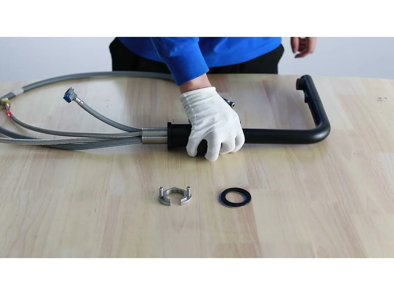 Cecipa max Noir Mitigeur Cuisine Douchette Robinet Douchette d'évier Extractible à 2 Jets Mitigeur Evier Acier Inox Barboteur Démotable,EU Modèle