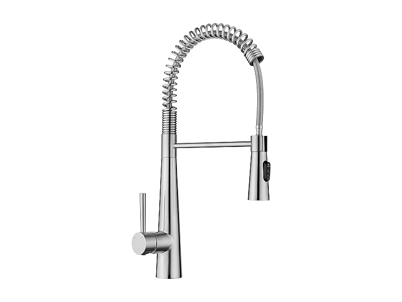 Cecipa max Mitigeur de Cuisine à Ressort avec Douchette Extensible,  Mitigeur Ressort avec 3 Modes de Sortie D'eau, Robinet en Inox Brossé,EU Modèle