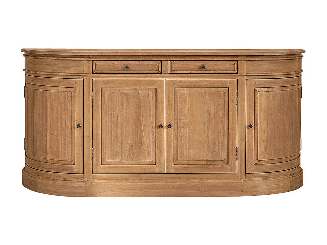 Buffet 4 portes et 2 tiroirs en teck massif