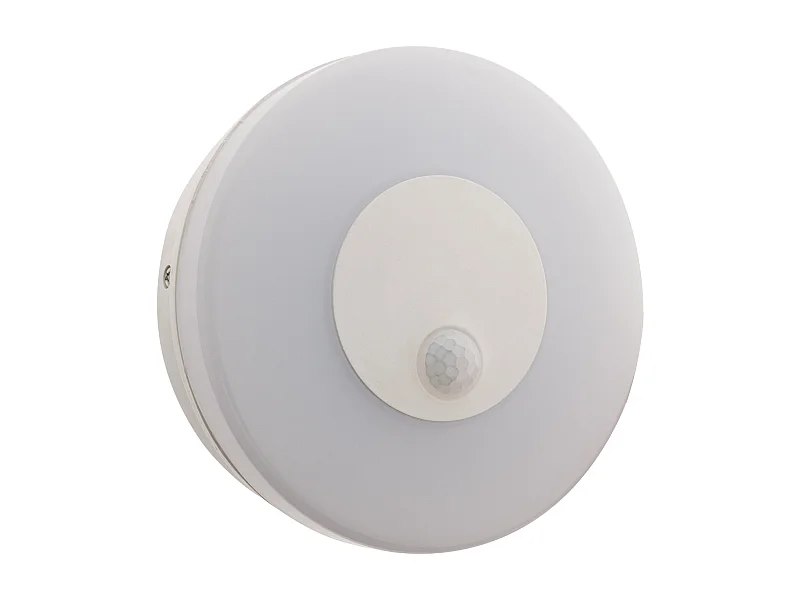 Hublot rond extérieur LED 12W IP65 + détecteur mouvement - Zenitech