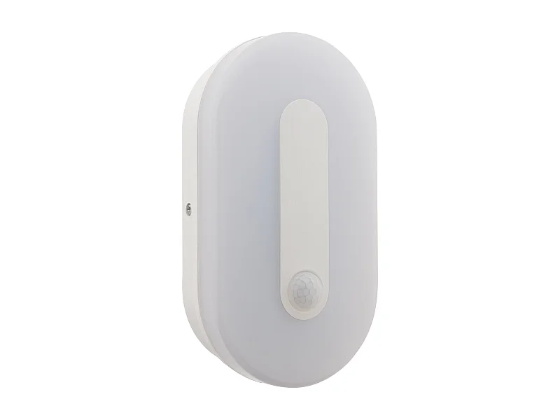 Hublot ovale extérieur LED 12W IP65 + détecteur mouvement - Zenitech