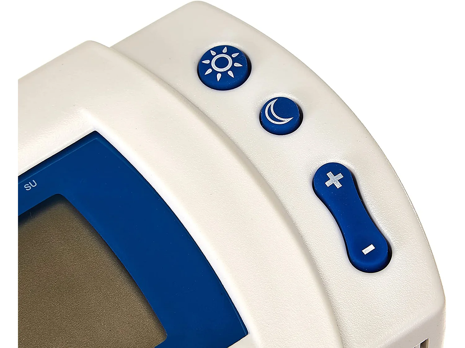 Elektronische digitale programmeerbare thermostaat voor de week met 2 draden - Wit en blauw - Aangepaste programmering - Voltman