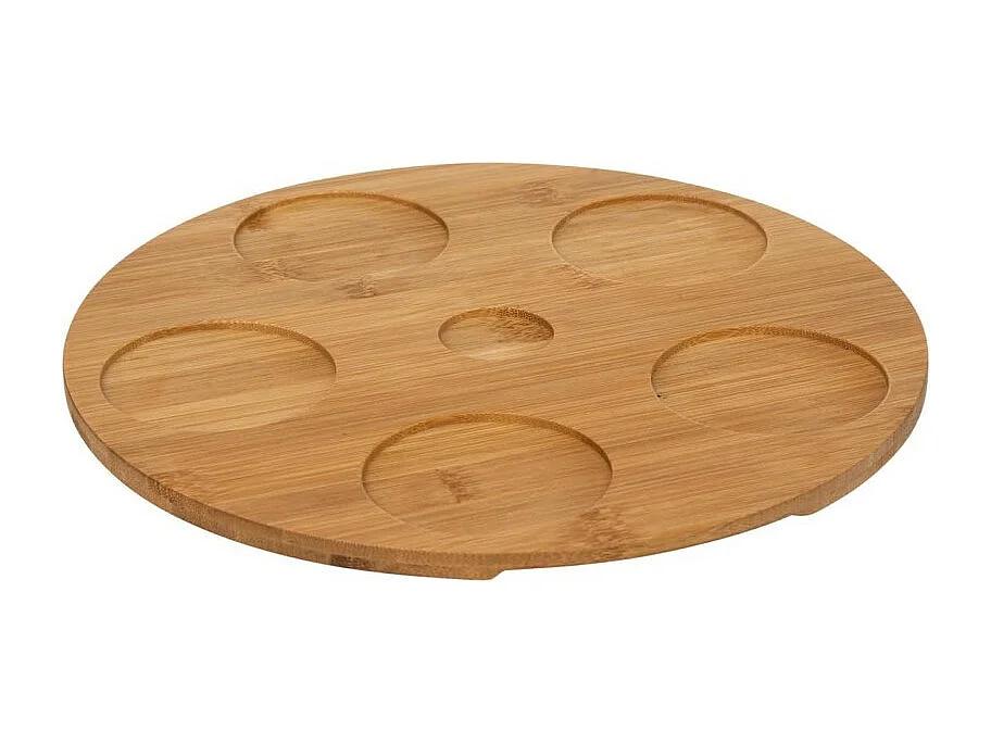 Service Apéritif 7 Pièces "White Floral" 28cm Blanc