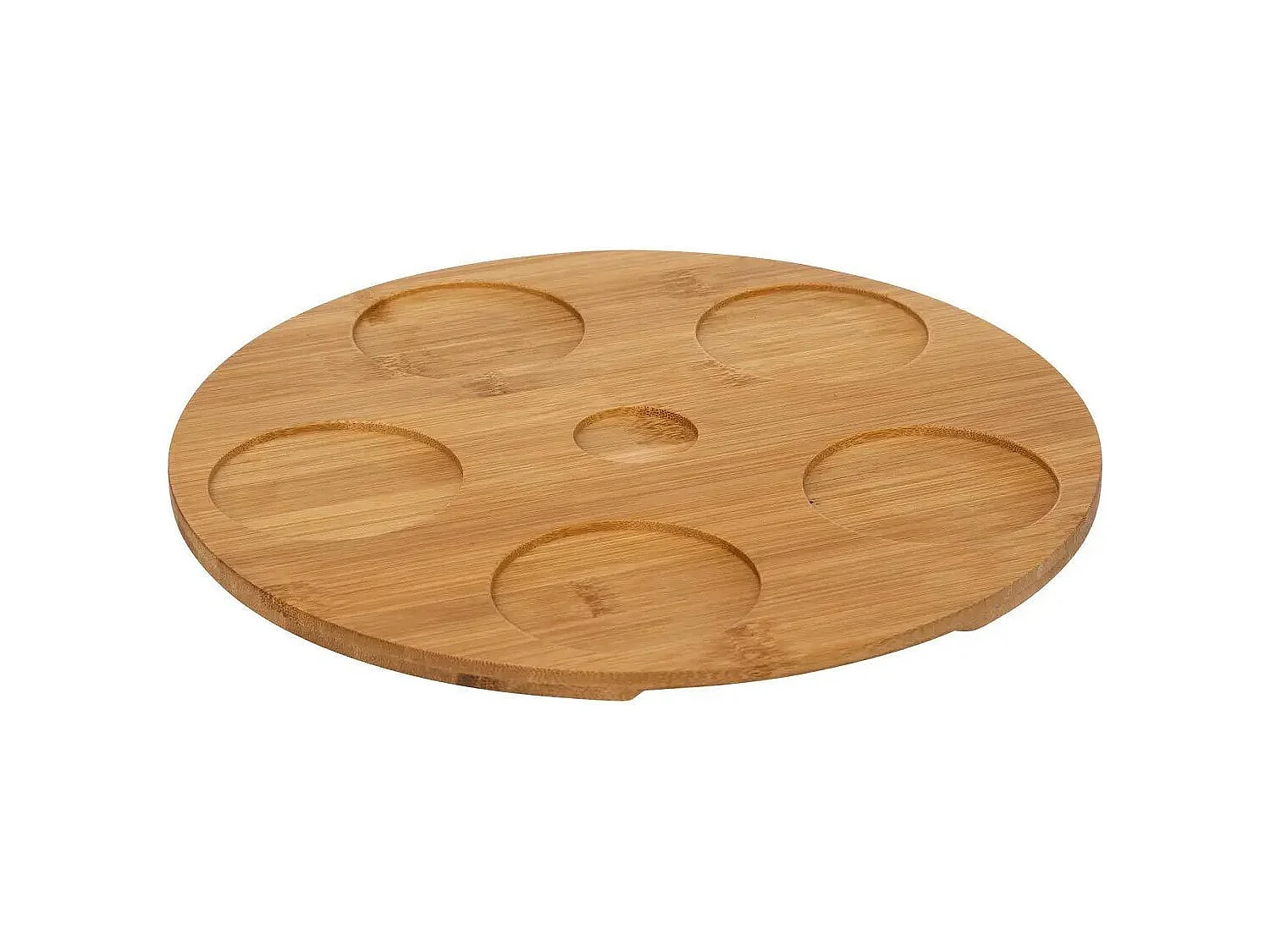 Service Apéritif 7 Pièces "White Floral" 28cm Blanc