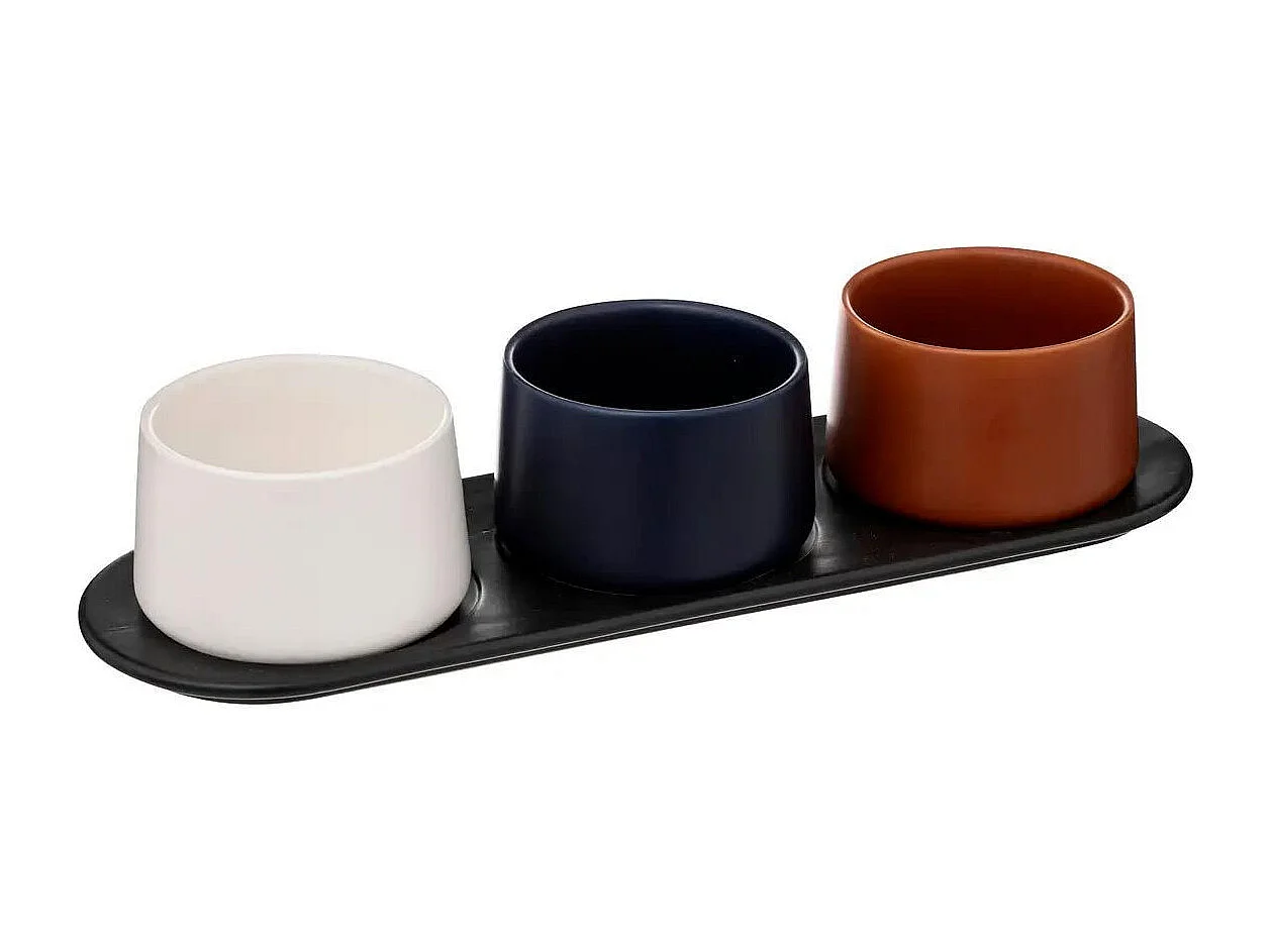 Service Apéritif 4 Pièces "Olme" 31cm Multicolore