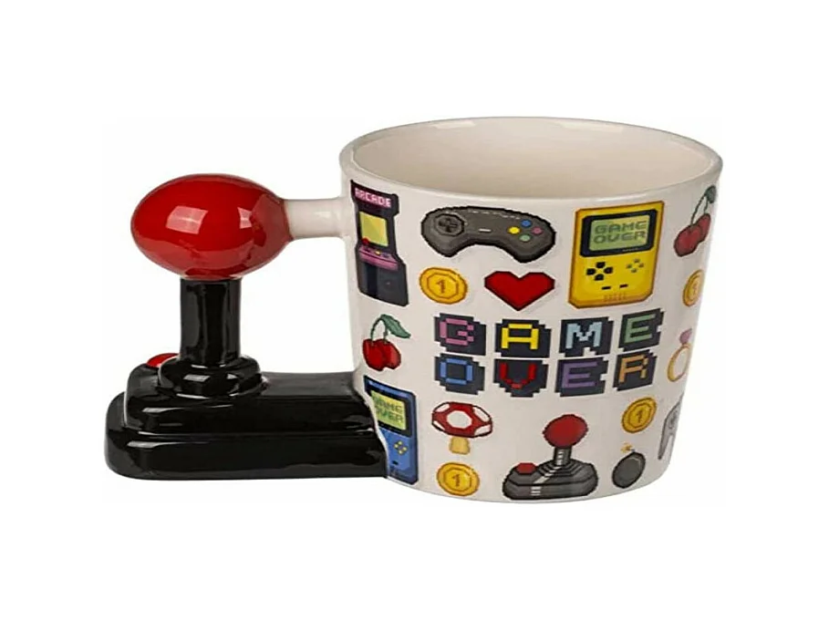 Tasse mug jeux vidéo "Game over" 300 ml - Multicolore - D 9 x H 12 cm