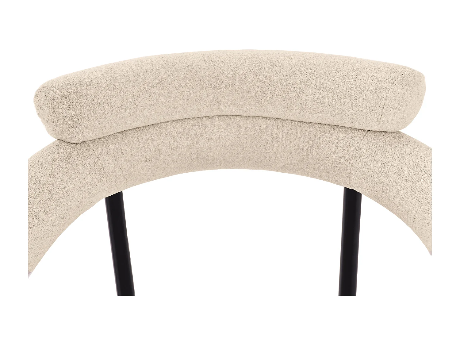 Lot de 2 chaises en velours - avec accoudoirs - Beige