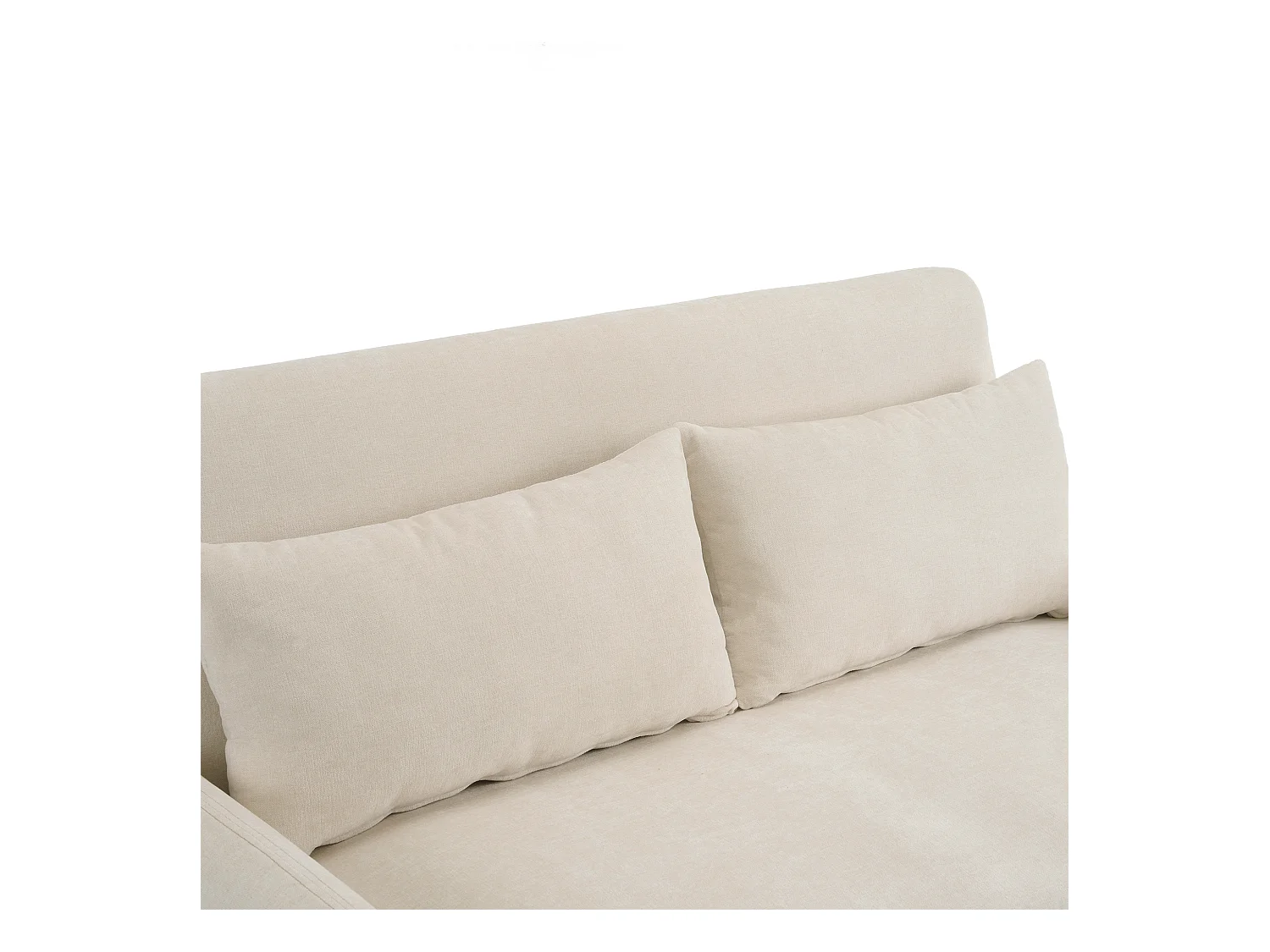 Rozkładana kanapa regulowana w wielu kątach z tkaniny żakardowej - 2 miejsca - z uchwytem na telefon i portami USB - Beżowa